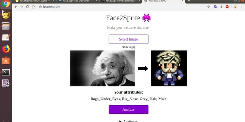 Face2Sprite: Turning Faces into Pixel Art Characters